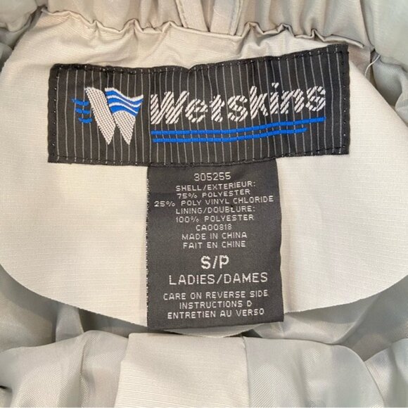 NWT WetSkins Waterproof Cargo Rain Pants Small Beige Hiking Outdoor Travel - Picture 12 of 13